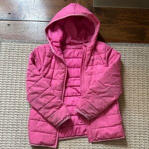 Vineyard Vines Pink Kids Puffer Jacket